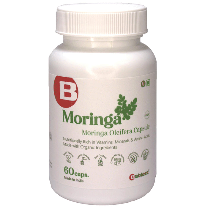 Bableez Moringa Extract Supplement Capsule 900mg | Organic Superfood | Immunity Booster | Antioxidant | (60 Each) - Classic Derma