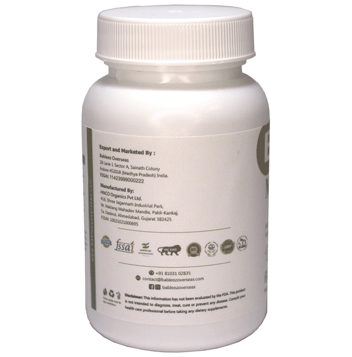 Bableez Moringa Extract Supplement Capsule 900mg | Organic Superfood | Immunity Booster | Antioxidant | (60 Each)