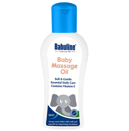 Babuline Baby Massage Oil for Relaxing Massage, Healthy and Strong Bones Made with 100% Natural Ingredients, Suitable for All Skin Types, Vitamin E, No Parabens Oil - Classic Derma
