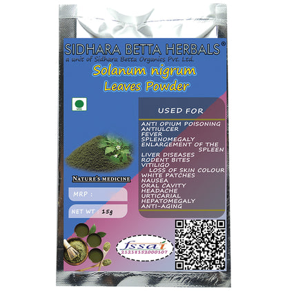 Sidhara Betta Herbals Solanum Nigrum Leaves Powder - Classic Derma