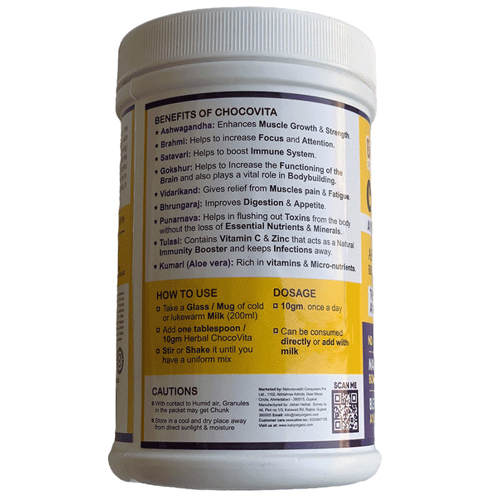 Baby Organo Herbal Chocovita Kids Granules for 1+ Years