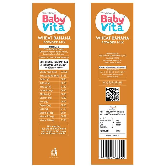 Baby Vita Wheat Banana Powder Mix