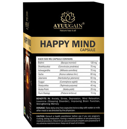 Ayuugain Happy Mind Capsule (60 Each)
