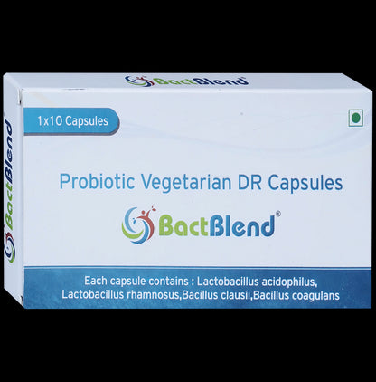 Bactblend Probiotic Vegetarian DR Capsules for Gut Health