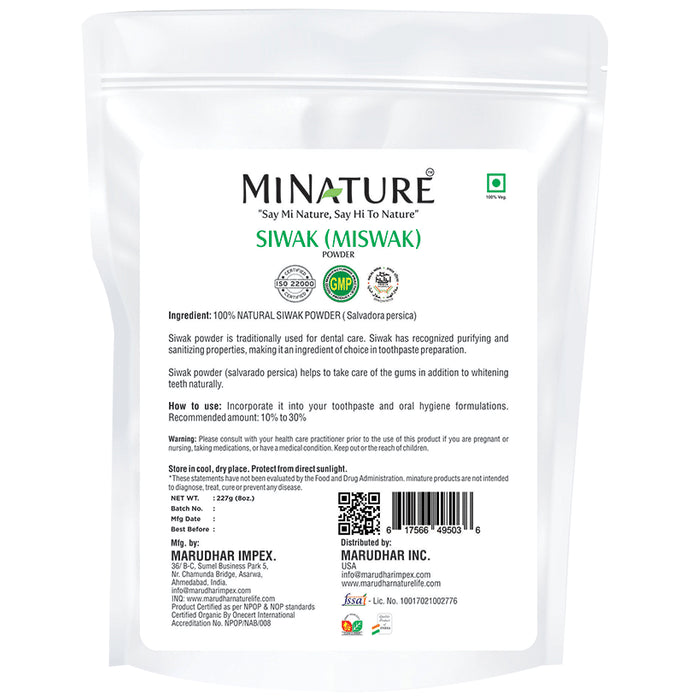 Minature Siwak (Miswak) Powder