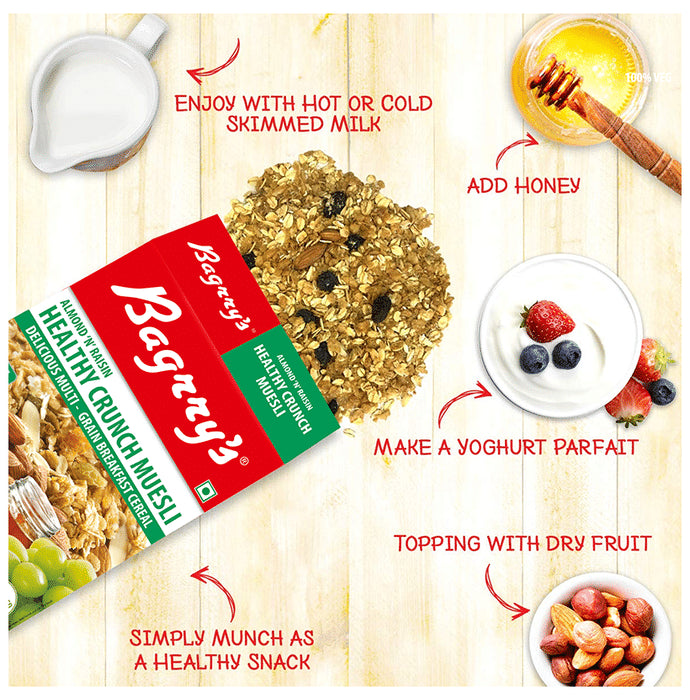 Bagrry's Almond 'N' Raisin Healthy Crunch Muesli