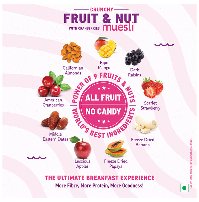 Bagrry's Crunchy Fruit and Nut with Cranberries Muesli