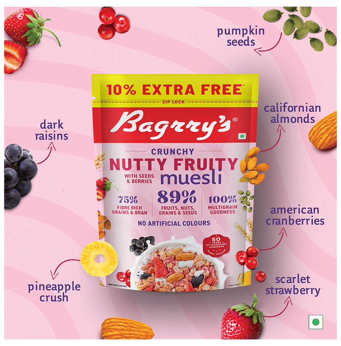 Bagrry's Crunchy Nutty Fruity with Seeds & Berries Muesli