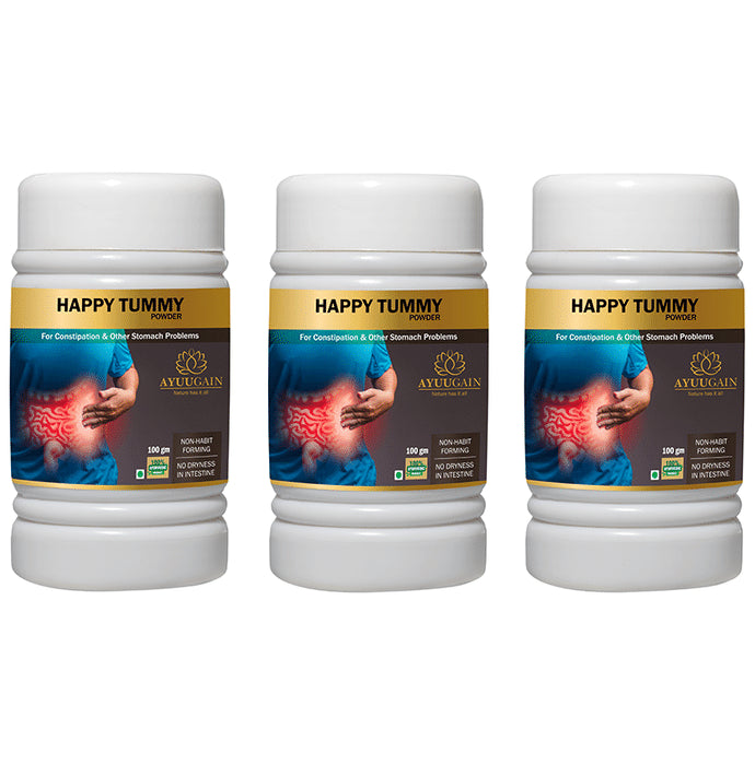 Ayuugain Happy Tummy Powder (100gm Each) - Classic Derma