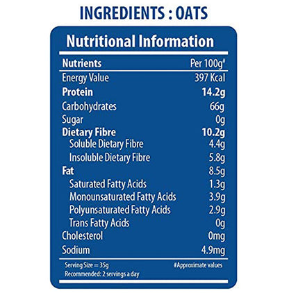 Bagrry's Steel Cut Oats for Weight Management & Cholesterol Reduction