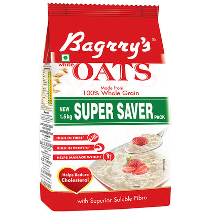 Bagrry's White Oats for Weight Management & Cholesterol Reduction - Classic Derma