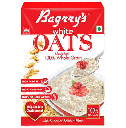 Bagrry's White Oats for Weight Management & Cholesterol Reduction - Classic Derma