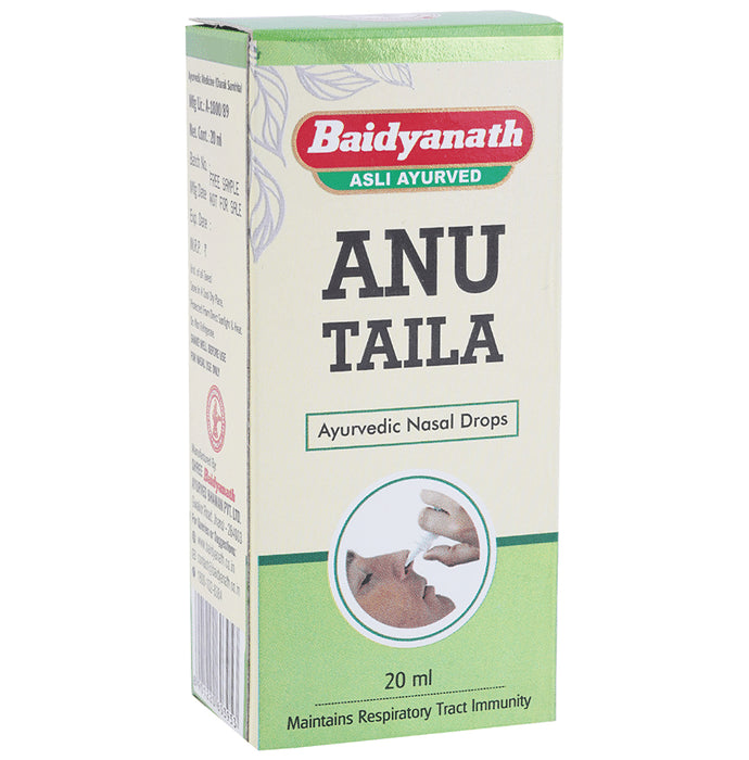 Baidyanath (Jhansi) Anu Taila Ayurvedic Nasal Drop - Classic Derma