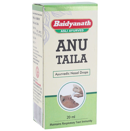 Baidyanath (Jhansi) Anu Taila Ayurvedic Nasal Drop - Classic Derma