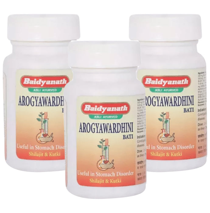 Baidyanath (Jhansi) Arogyawardhini Bati Tablets (80 Each) - Classic Derma