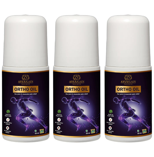 Ayuugain Ortho Oil for Join & Muscular Pain Relief (50ml Each) - Classic Derma