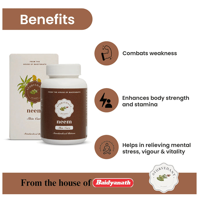 Baidyanath (Jhansi) Ayurvedant Neem Tablet