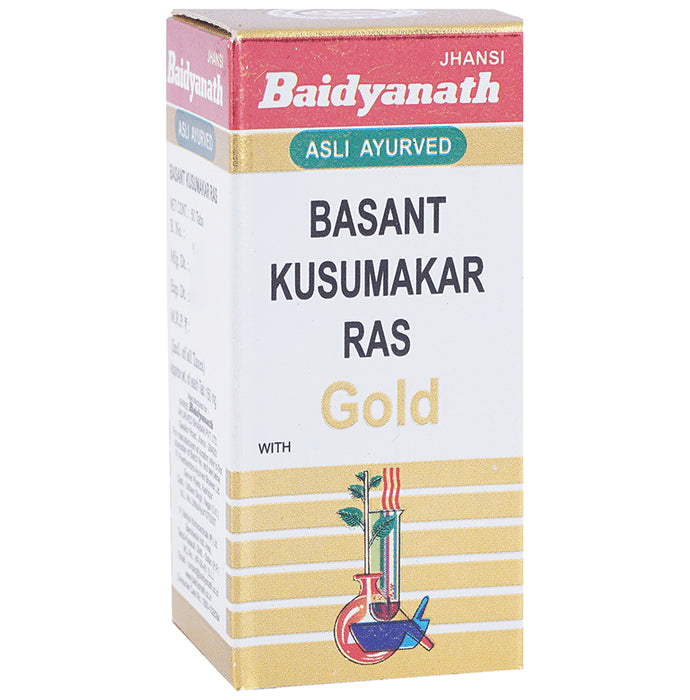 Baidyanath (Jhansi) Basant Kusumakar Ras with Gold Tablet - Classic Derma