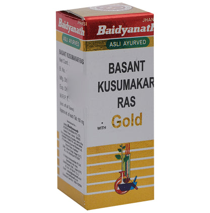 Baidyanath (Jhansi) Basant Kusumakar Ras with Gold Tablet - Classic Derma