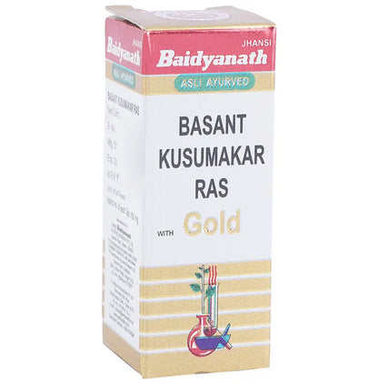 Baidyanath (Jhansi) Basant Kusumakar Ras with Gold Tablet (50 Each) - Classic Derma