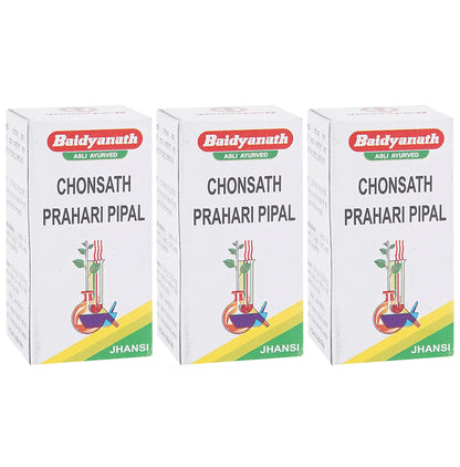 Baidyanath (Jhansi) Chonsath Prahari Pipal Bhasma (10gm Each) - Classic Derma