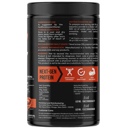 Ayuvya Super Maxx Advanced Plant Protein Powder Chocolate Caramel