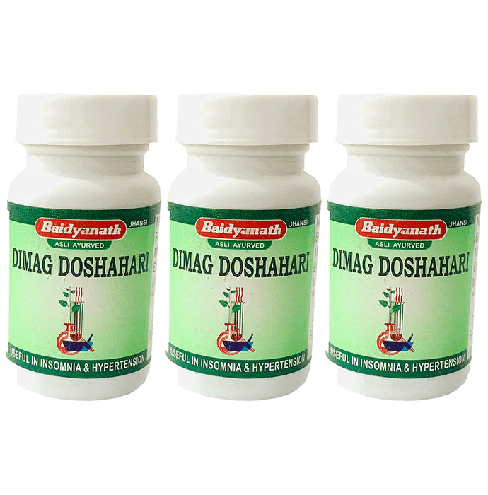 Baidyanath (Jhansi) Dimag Doshahari Tablet (50 Each) - Classic Derma