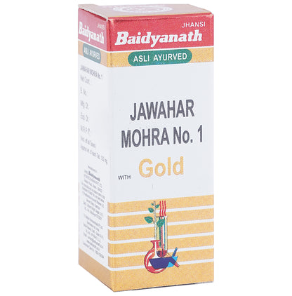 Baidyanath (Jhansi) Jawahar Mohra No. 1 with Gold Tablet - Classic Derma