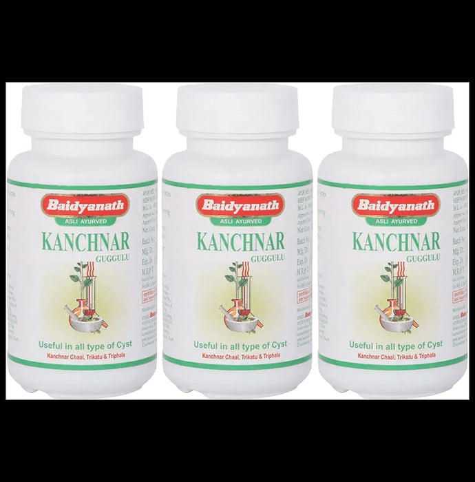 Baidyanath (Jhansi) Kanchnar Guggulu Tablet (80 Each) - Classic Derma