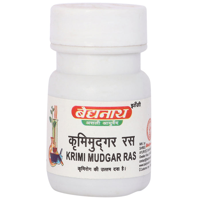 Baidyanath (Jhansi) Krimi Mudgar Ras Tablet - Classic Derma