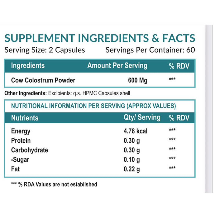 Ayuway Cow Collustrum 1200mg Vegicap