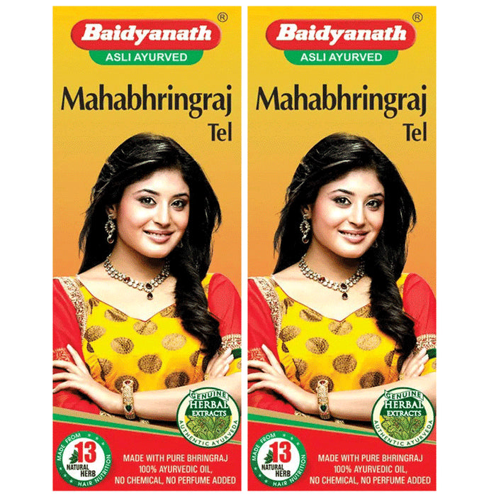 Baidyanath (Jhansi) Mahabhringraj Tel (100ml Each) - Classic Derma