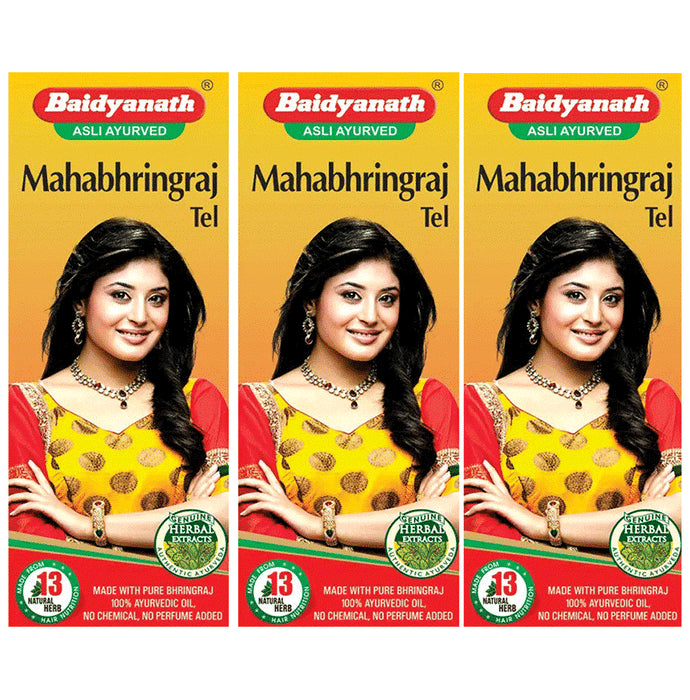 Baidyanath (Jhansi) Mahabhringraj Tel (100ml Each) - Classic Derma