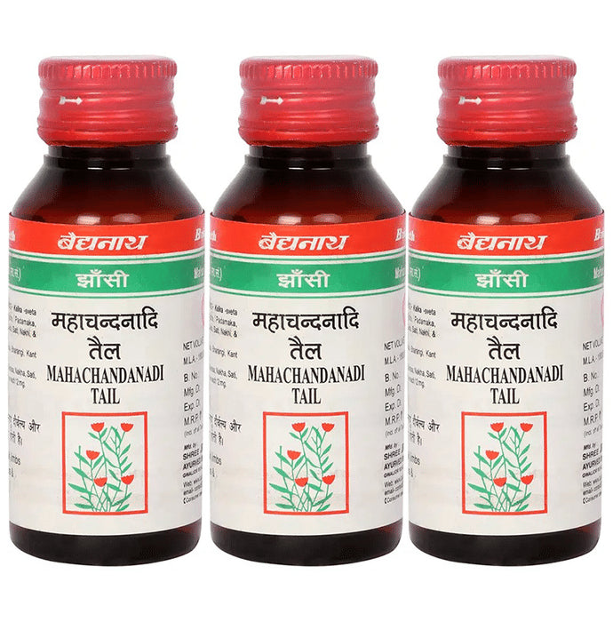 Baidyanath (Jhansi) Mahachandanadi Tail (50ml Each) - Classic Derma