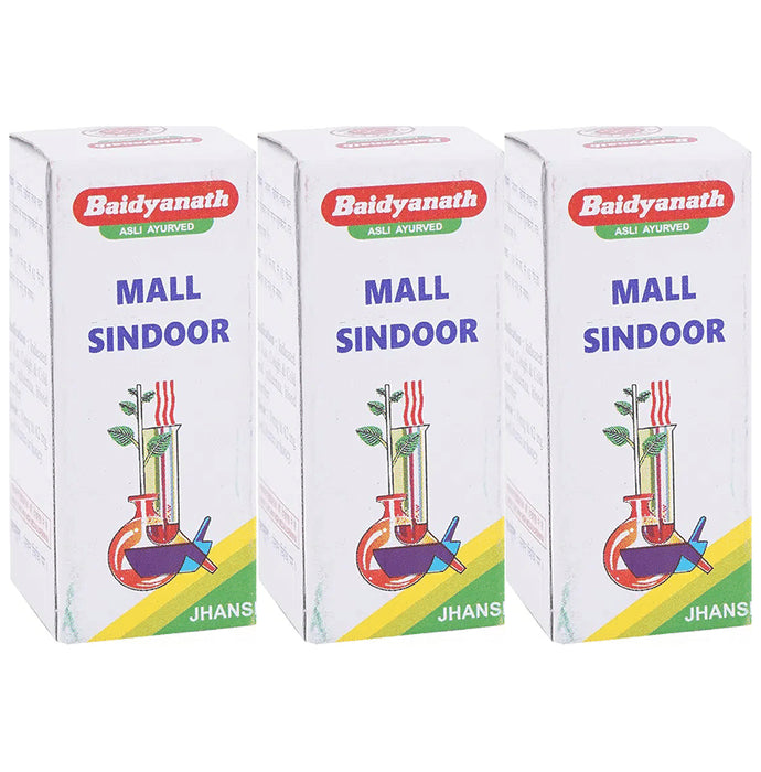 Baidyanath (Jhansi) Mall Sindoor Powder (2.5gm Each) - Classic Derma
