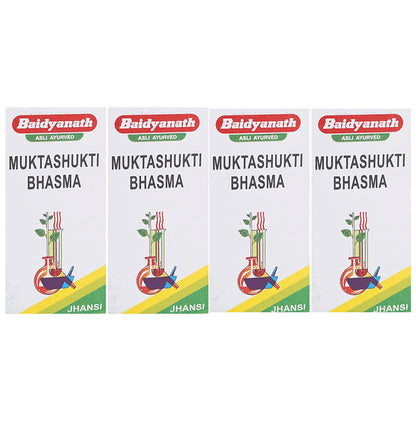 Baidyanath (Jhansi) Muktashakti Bhasma (10gm Each) - Classic Derma
