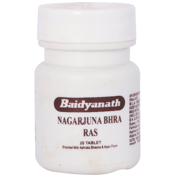 Baidyanath (Jhansi) Nagarjuna Bhra Ras Tablet - Classic Derma