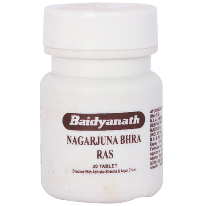 Baidyanath (Jhansi) Nagarjuna Bhra Ras Tablet - Classic Derma