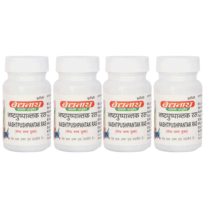 Baidyanath (Jhansi) Nashtpushpantak Ras Tablet (80 Each) - Classic Derma