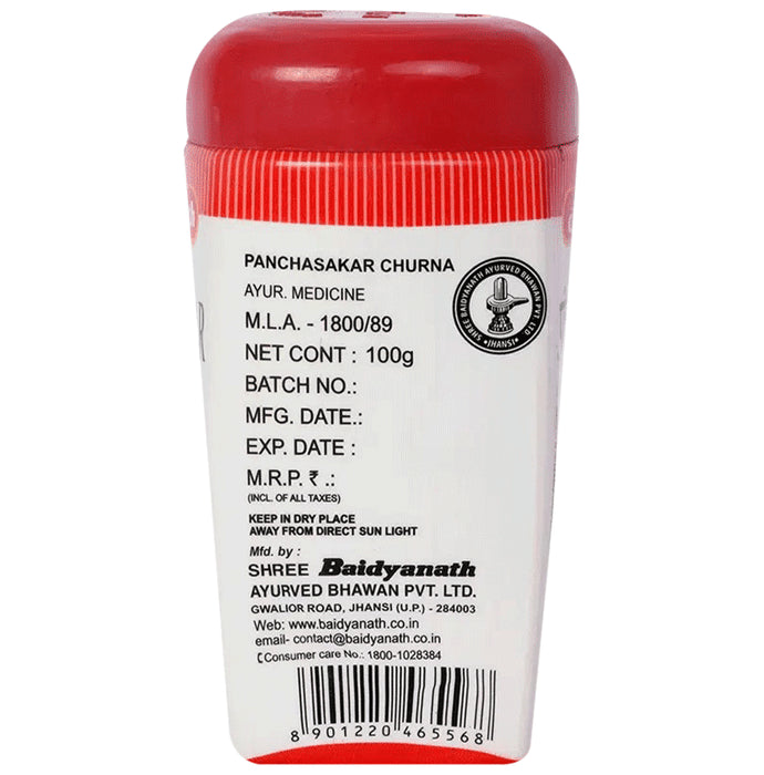 Baidyanath (Jhansi) Panchasakar Churna (100gm Each)