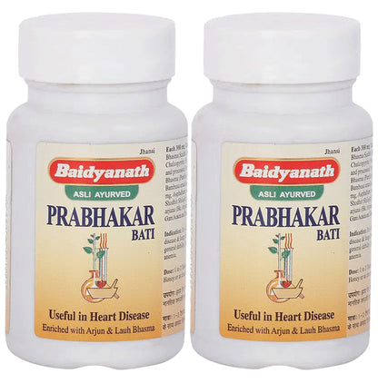 Baidyanath (Jhansi) Prabhakar Bati Tablet (80 Each) - Classic Derma