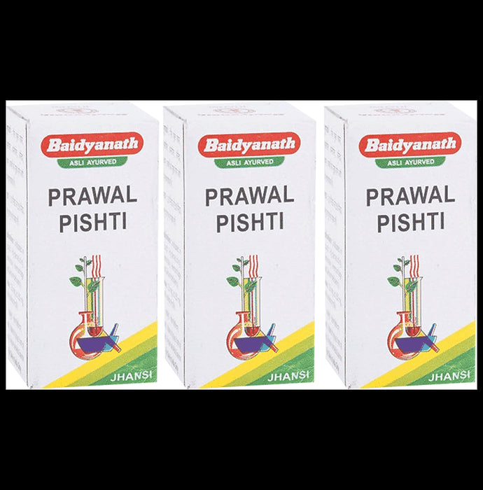 Baidyanath (Jhansi) Prawal Pishti Powder (10gm Each) - Classic Derma