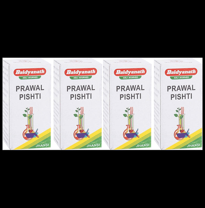 Baidyanath (Jhansi) Prawal Pishti Powder (10gm Each) - Classic Derma