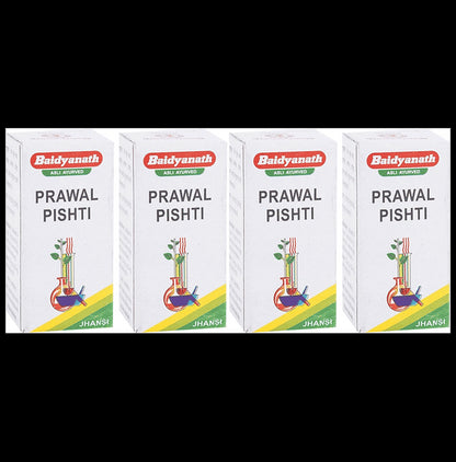 Baidyanath (Jhansi) Prawal Pishti Powder (10gm Each) - Classic Derma