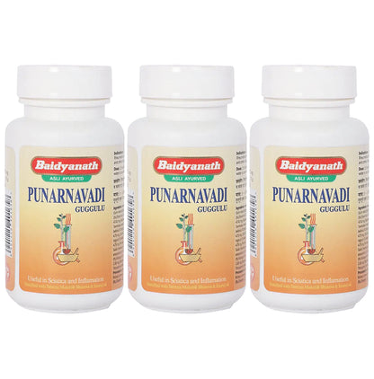 Baidyanath (Jhansi) Punarnavadi Guggulu Tablets (80 Each) - Classic Derma