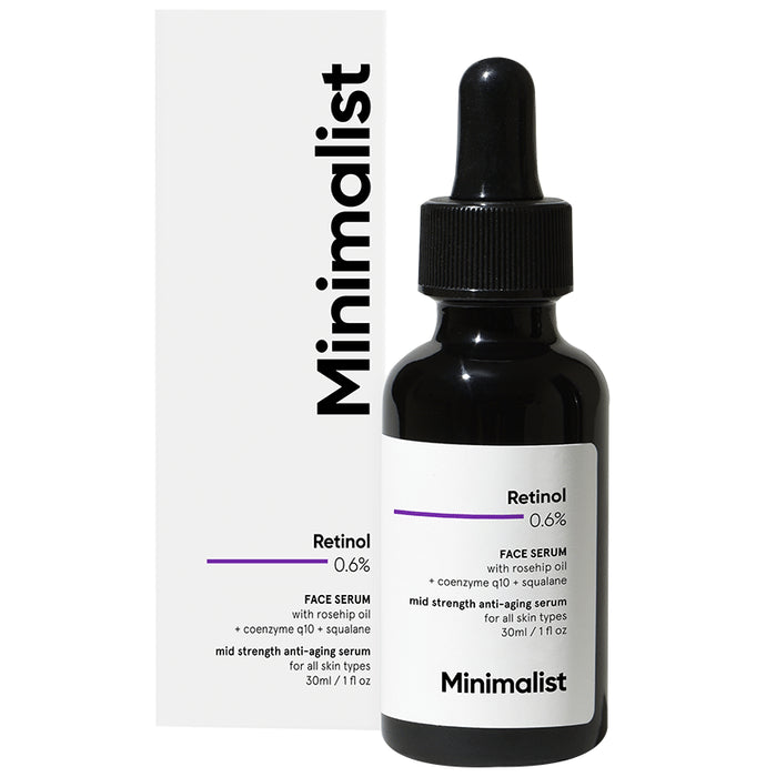 Minimalist 0.6% Retinol Face Serum | Fights Ageing and Fine Lines Serum - Classic Derma