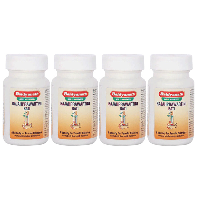 Baidyanath (Jhansi) Rajahprawartini Bati Tablet (80 Each) - Classic Derma
