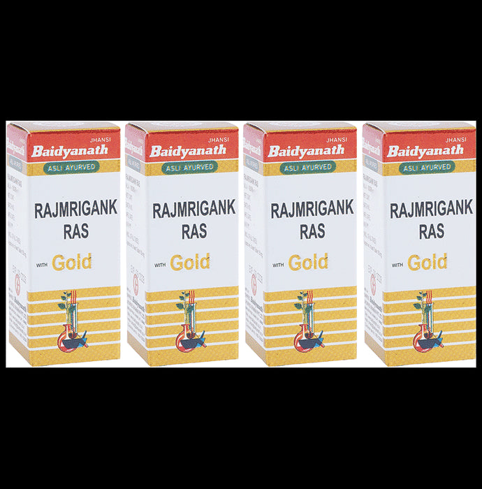 Baidyanath (Jhansi) Rajmrigank Ras with Gold Tablet (10 Each) - Classic Derma