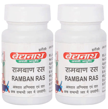 Baidyanath (Jhansi) Ramban Ras Tablet (80 Each) - Classic Derma