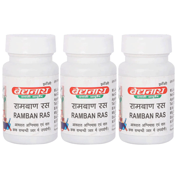 Baidyanath (Jhansi) Ramban Ras Tablet (80 Each) - Classic Derma